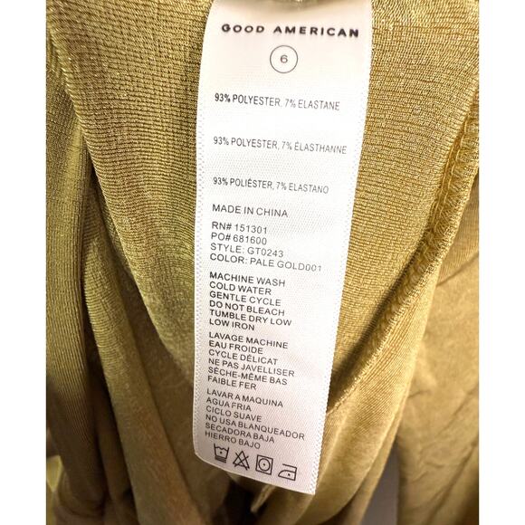 NWT Good American Wrap Effect Stretch Top - Size 6 (US 14) - Picture 9 of 11